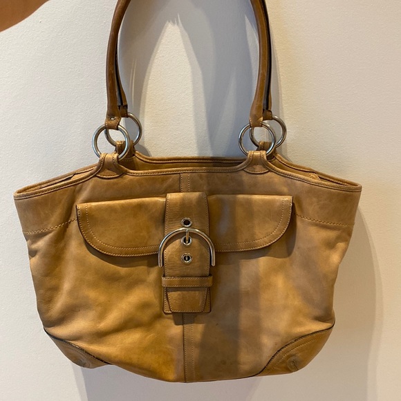 100% AUTHENTIC COACH Large Leather Tote Bag 👜 - Picture 5 of 8